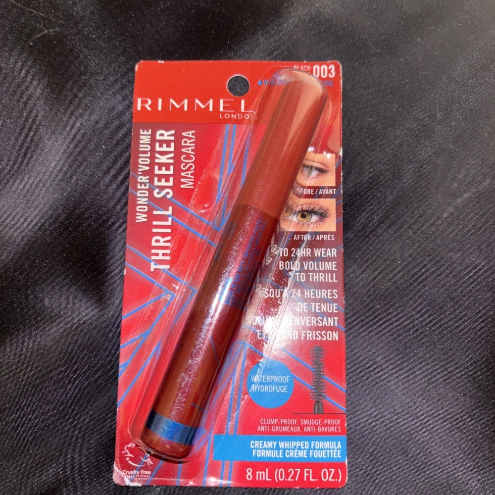 Rimmel Wonder' Thrill Seeker Mascara, Black,‎ Waterproof